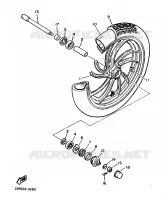 ROUE AVANT pour Yamaha VIRAGO 1987