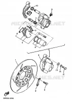 ROUE AVANT / ETRIER DE FREIN pour Yamaha VIRAGO 1987