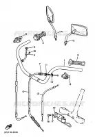 GUIDON ET CABLES pour Yamaha VIRAGO 1987