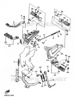 SUPPORT / REPOSE PIEDS pour Yamaha VIRAGO 1987