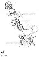 VILEBREQUIN / PISTON pour Yamaha VIRAGO 1994