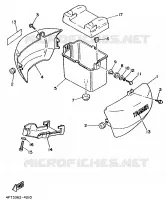 CACHE LATERAL   RESERVOIR D'HUILE pour Yamaha VIRAGO 1994