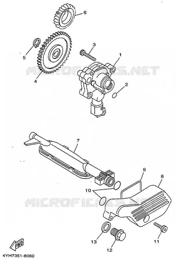 POMPE A HUILE Yamaha MOTO 500 1998 VIRAGO  XV500
