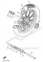 ROUE AVANT pour Yamaha VIRAGO 1993