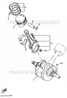 VILEBREQUIN / PISTON pour Yamaha VIRAGO 1993
