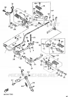 SUPPORT / REPOSE PIEDS pour Yamaha VIRAGO 1993