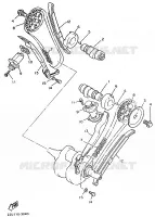 ARBRE A CAMES / CHAINE DE DISTRIBUTION pour Yamaha VIRAGO 1993