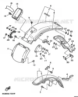 GARDE BOUE pour Yamaha VIRAGO 1995