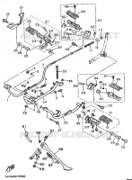 SUPPORT / REPOSE PIEDS pour Yamaha VIRAGO 1995
