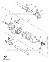 BARILLET DE SELECTION / FOURCHETTE pour Yamaha VIRAGO 1995