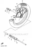 ROUE AVANT pour Yamaha VIRAGO 1995