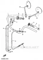 GUIDON ET CABLES pour Yamaha VIRAGO 1995