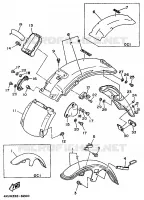 GARDE BOUE pour Yamaha VIRAGO 1996