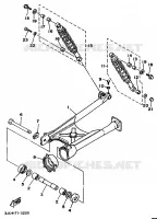 AMORTISSEUR ARRIERE / BRAS OSCILLANT pour Yamaha VIRAGO 1996