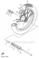 ROUE AVANT pour Yamaha VIRAGO 1996