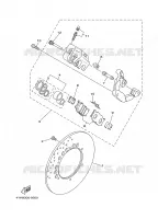 ETRIER DE FREIN AVANT pour Yamaha VIRAGO 2000