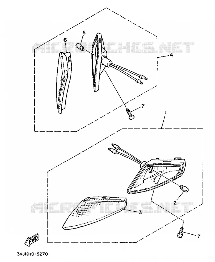 CLIGNOTANT Yamaha SCOOTER 90 1991 JOG  CY90