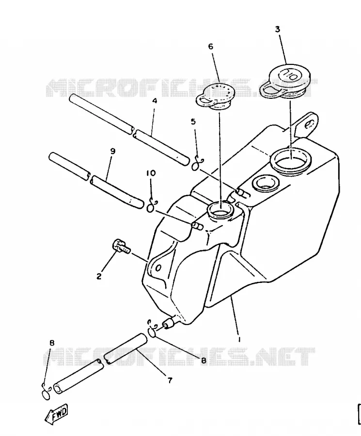 RESERVOIR D'HUILE Yamaha MOTO 125 1987 DT  DT125
