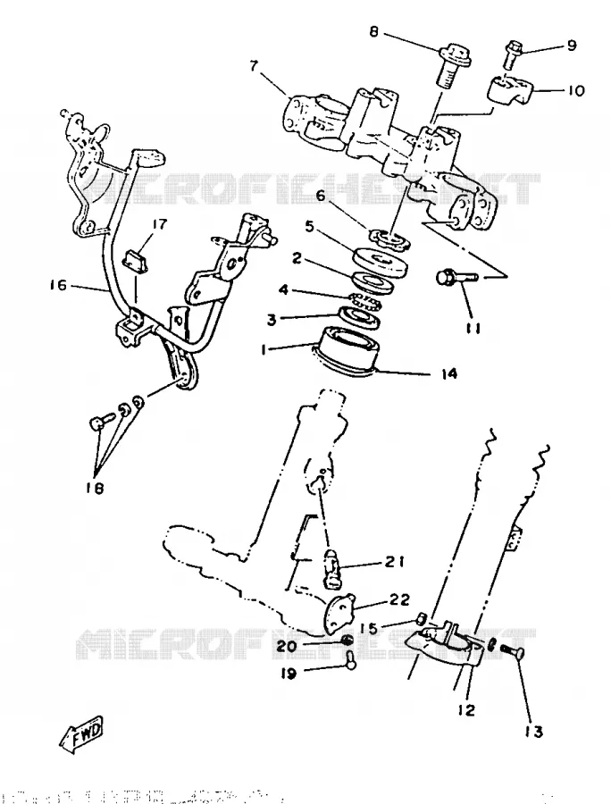 DIRECTION Yamaha MOTO 125 1987 DT  DT125
