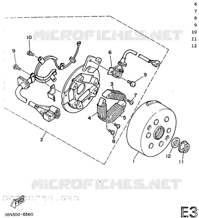ALLUMAGE Yamaha MOTO 125 1989 DT  DT125