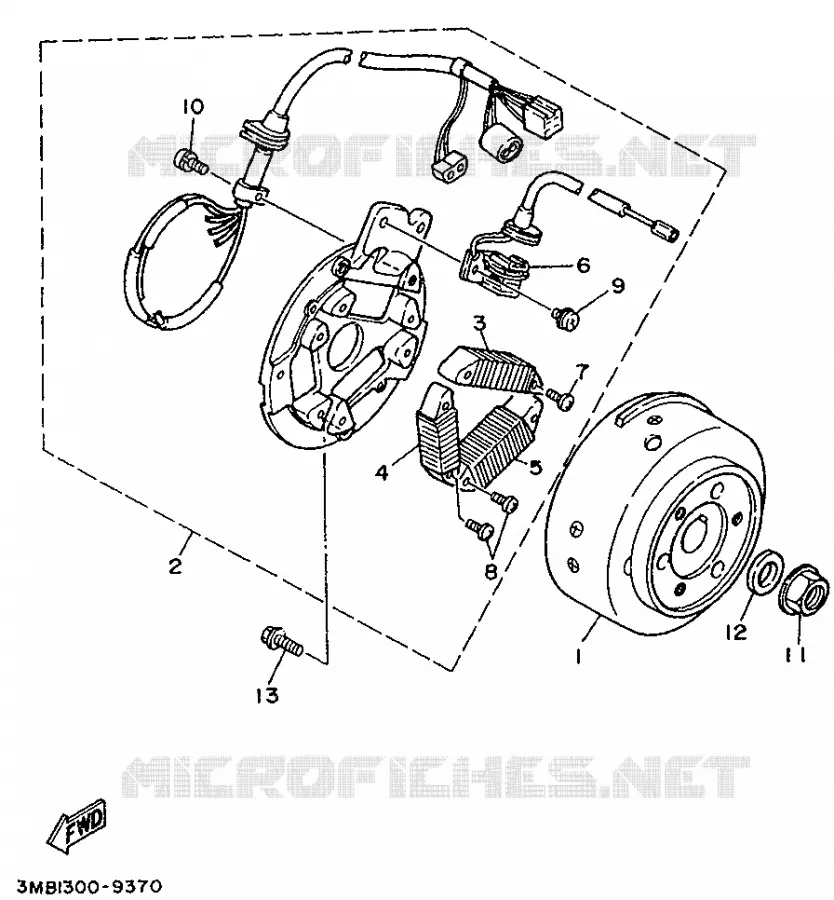 ALLUMAGE Yamaha MOTO 125 1994 DTE  DT125E