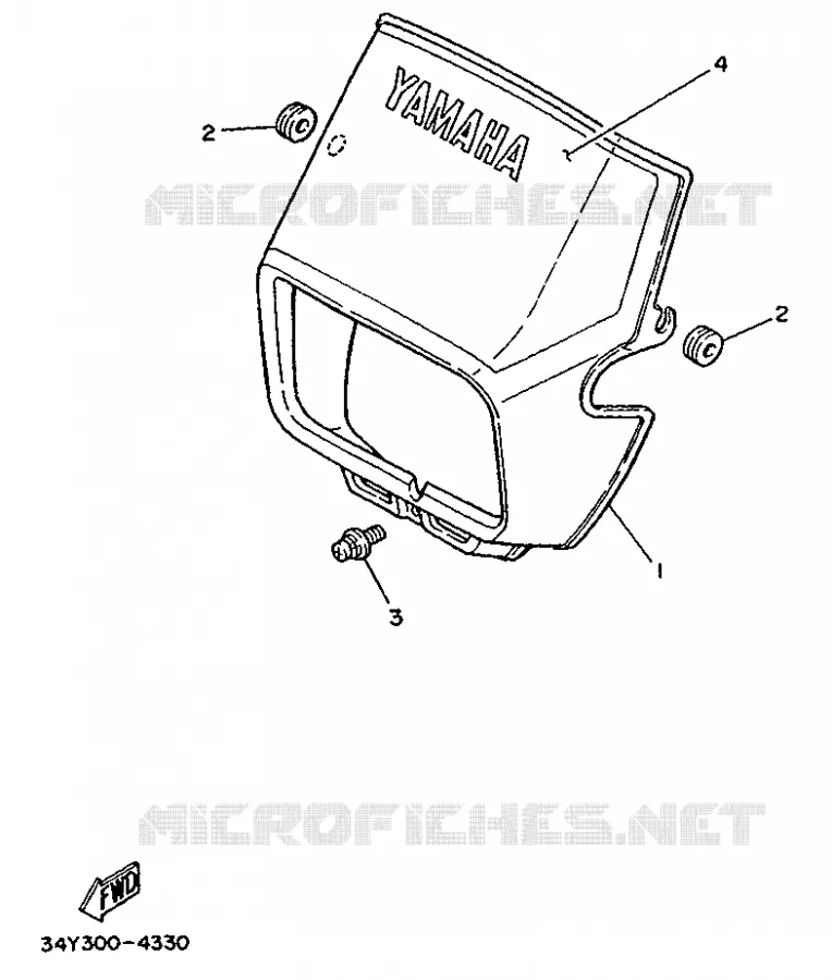 CARENAGES 1  Yamaha MOTO 125 1987 DTLC  DT125LC