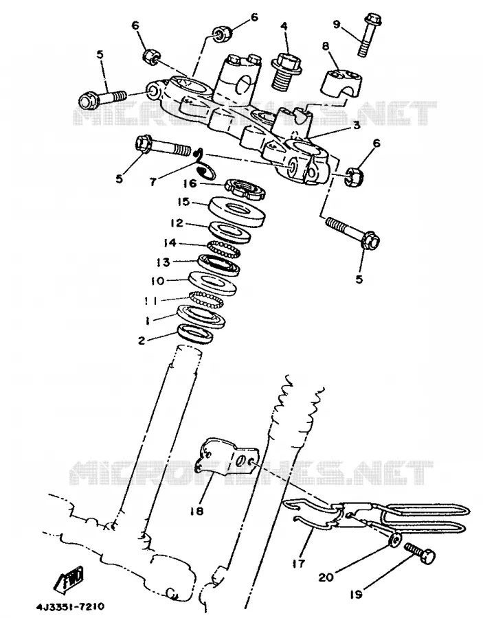 DIRECTION Yamaha MOTO 125 1989 DTMX  DT125MX