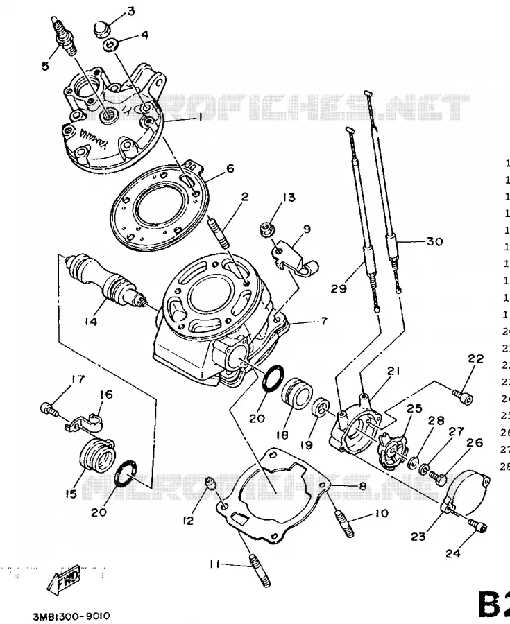 CYLINDRE Yamaha MOTO 125 1990 DTR  DT125R