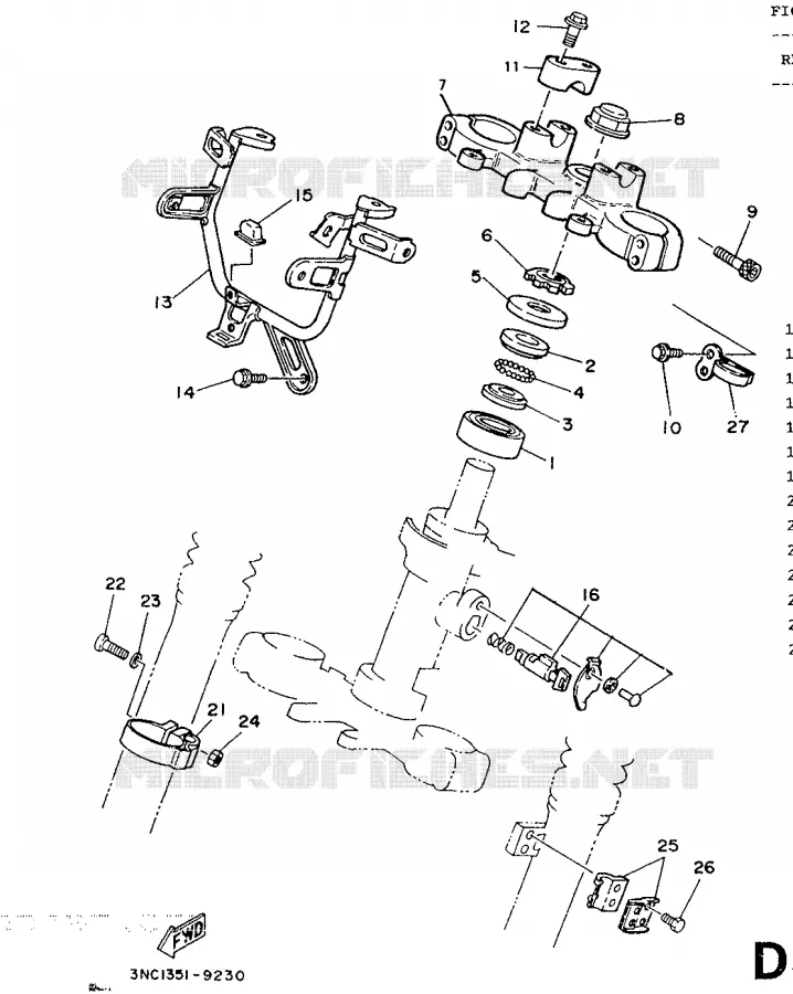 DIRECTION Yamaha MOTO 125 1990 DTR  DT125R