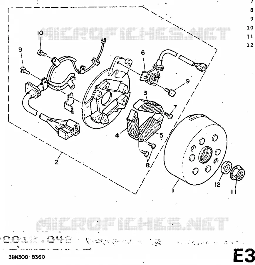 ALLUMAGE Yamaha MOTO 125 1991 DTR  DT125R