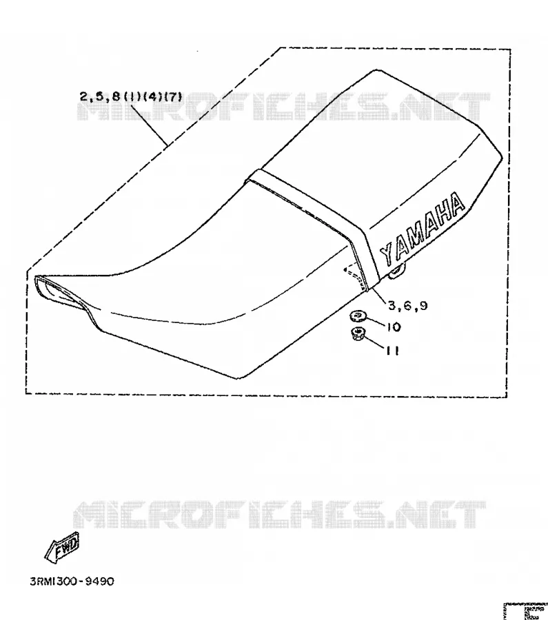 CACHE LATERAL  Yamaha MOTO 125 1991 DTR  DT125R