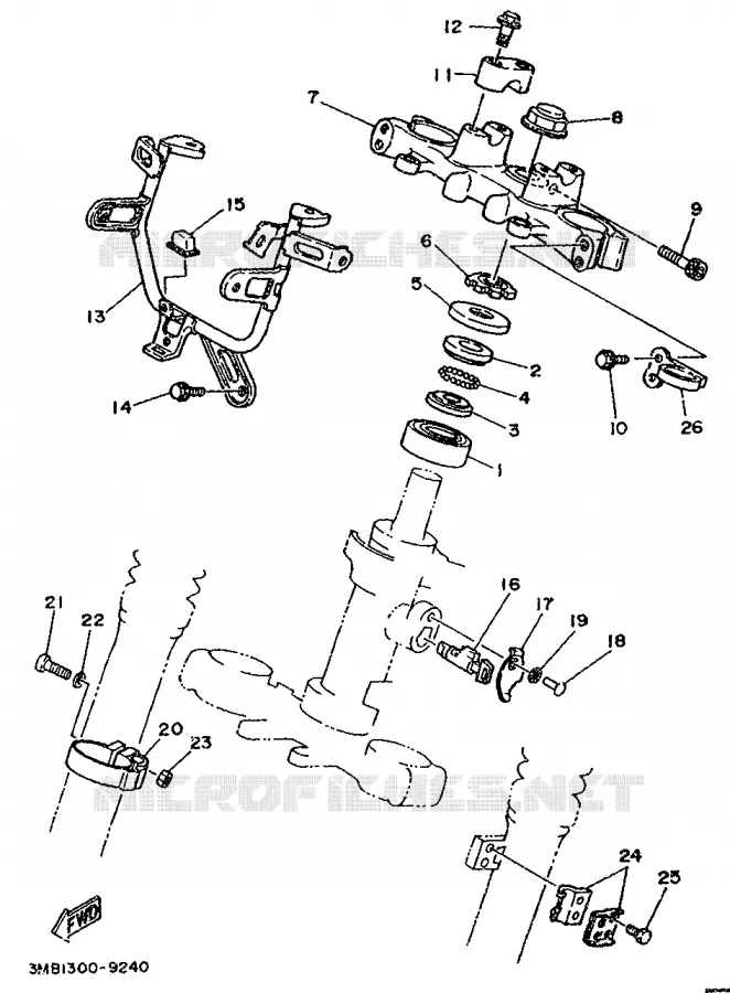 DIRECTION Yamaha MOTO 125 1992 DTR  DT125R