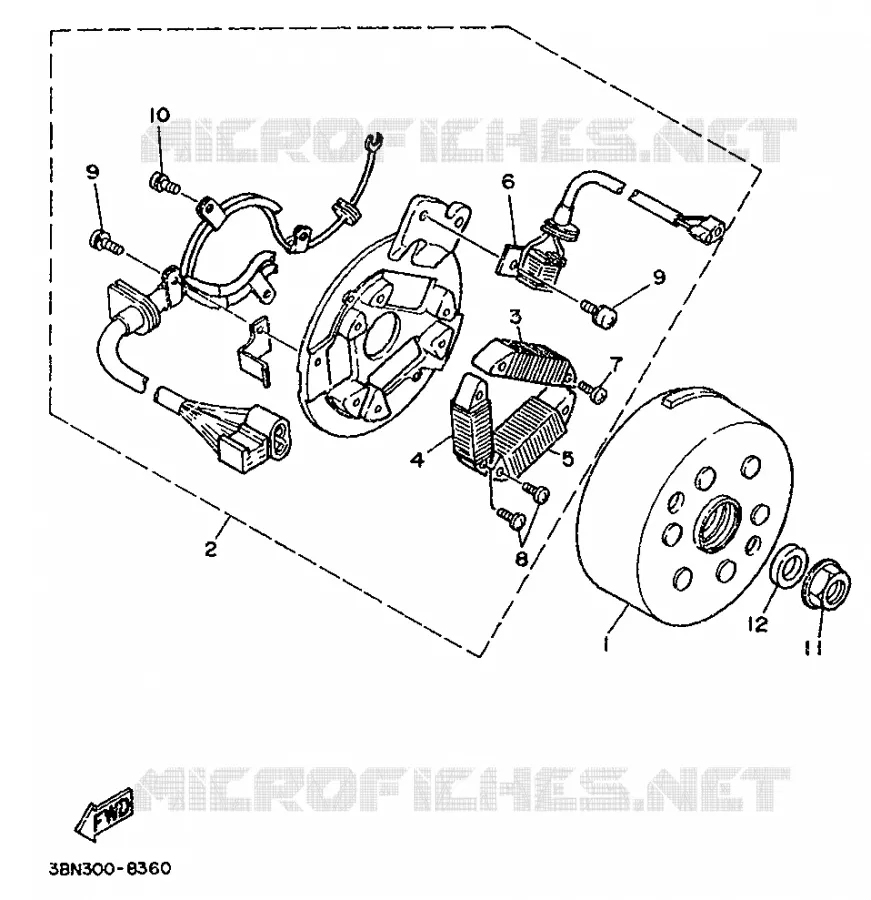ALLUMAGE Yamaha MOTO 125 1993 DTR  DT125R