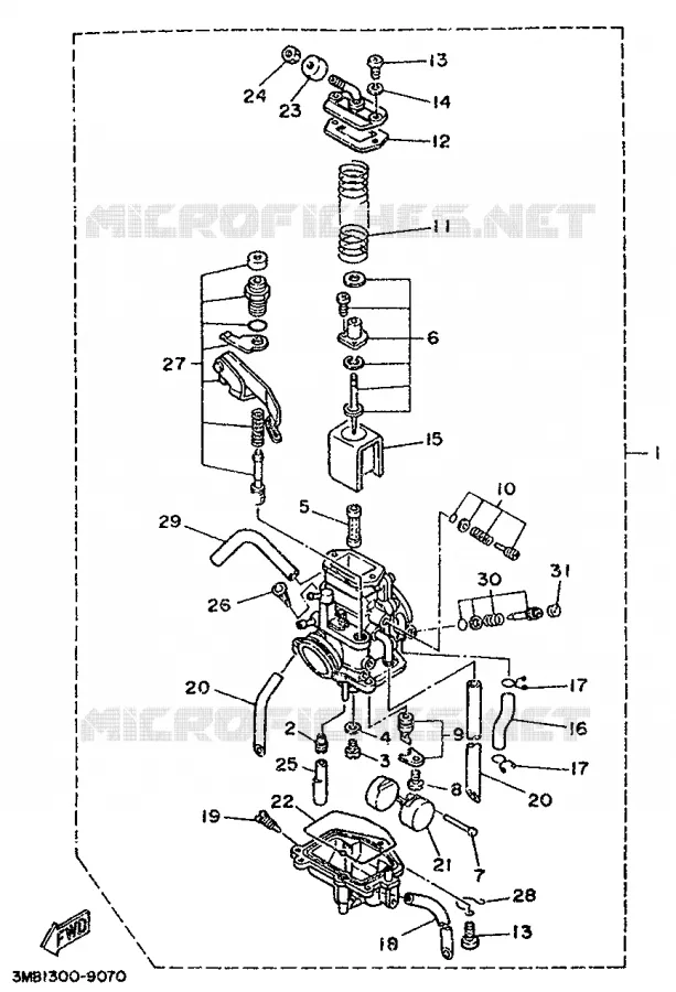CARBURATEUR Yamaha MOTO 125 1993 DTR  DT125R