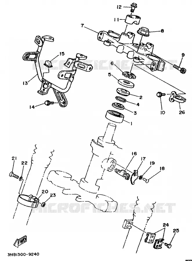 DIRECTION Yamaha MOTO 125 1994 DTR  DT125R