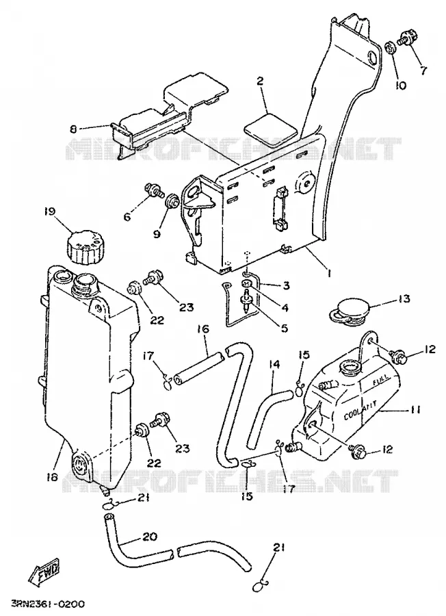 RESERVOIR D'HUILE Yamaha MOTO 125 1996 DTR  DT125R