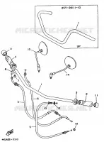 GUIDON ET CABLES pour Yamaha VIRAGO 1995