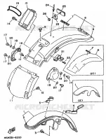 GARDE BOUE pour Yamaha VIRAGO 1996