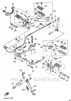 SUPPORT / REPOSE PIEDS pour Yamaha VIRAGO 1993