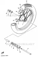 ROUE AVANT pour Yamaha VIRAGO 1995
