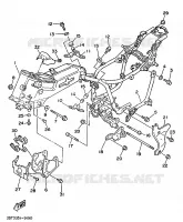 CADRE pour Yamaha VIRAGO 34KW 1989