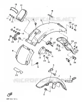 GARDE BOUE pour Yamaha VIRAGO 34KW 1989
