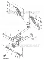 AMORTISSEUR ARRIERE / BRAS OSCILLANT pour Yamaha VIRAGO 34KW 1989