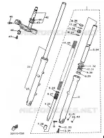FOURCHE pour Yamaha VIRAGO 34KW 1989
