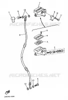 MAITRE CYLINDRE AVANT   GUIDON HAUT pour Yamaha VIRAGO 34KW 1989