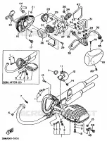 ECHAPPEMENT pour Yamaha VIRAGO 1995