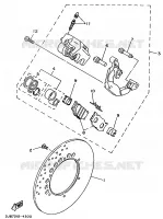 ETRIER DE FREIN AVANT pour Yamaha VIRAGO 1995