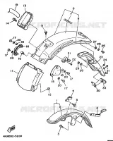 GARDE BOUE pour Yamaha VIRAGO 1995