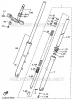 FOURCHE pour Yamaha VIRAGO 1995