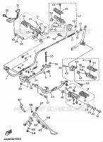 SUPPORT / REPOSE PIEDS pour Yamaha VIRAGO 1995